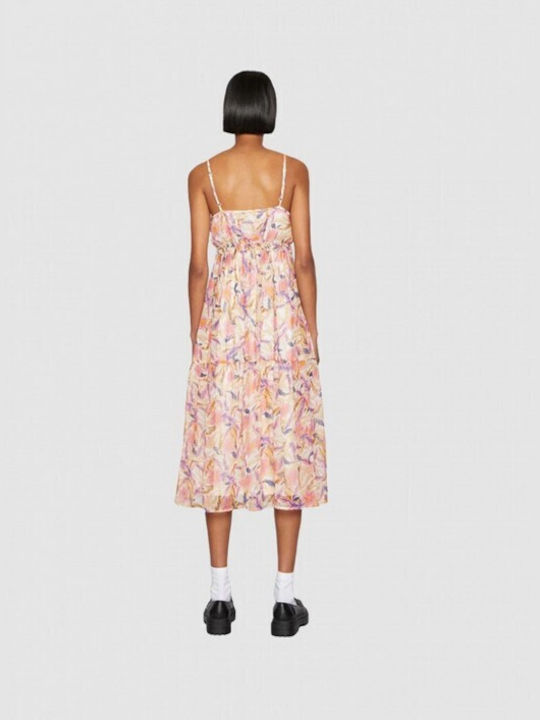 Vero Moda Sommer Mini Kleid mit Rüschen Rosa