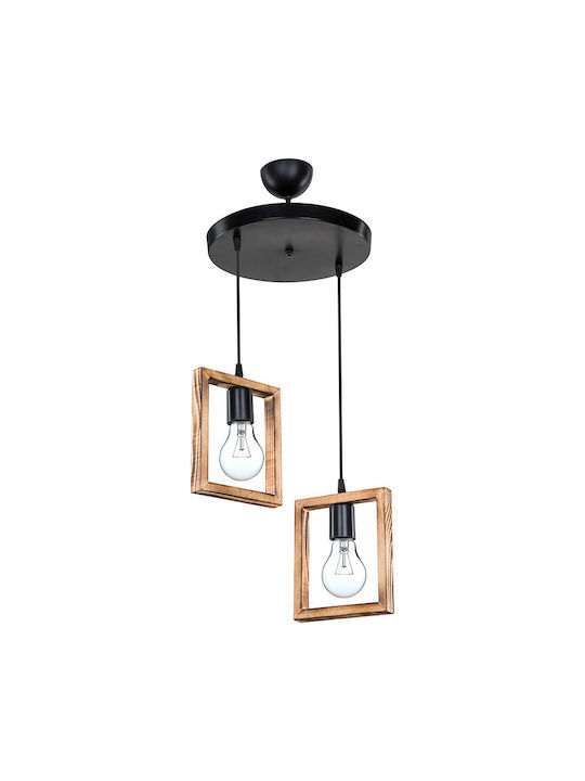 Pakketo Lumini Suspendate Maro Cu Bază De Bec E27 43x43x83cm