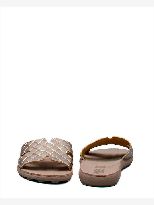 Violeta Γυναικεία Ανατομικά Σανδάλια Rosegold Softy