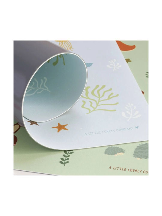 A Little Lovely Company Plastic Placemat Blue 43cm