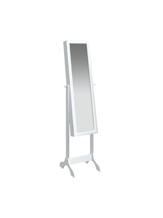 vidaXL Καθρέπτης με Λευκό Ξύλινο Πλαίσιο 146x37cm