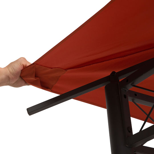 Outsunny Gazebo Pavillonabdeckung Orange 3x3m