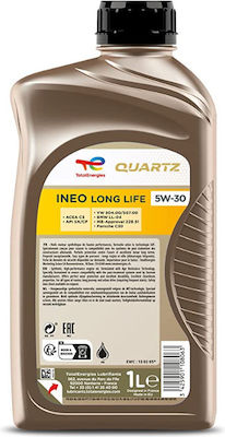 Total Моторно масло за автомобили Quartz Ineo Long Life 5W-30 C3 1лт