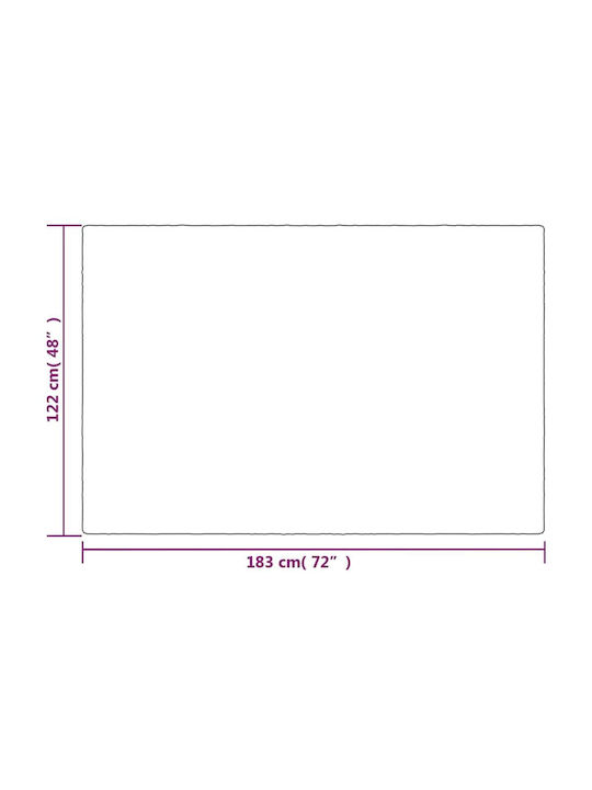 vidaXL Κουβέρτα Βαρύτητας Καναπέ 122x183εκ. Γκρι