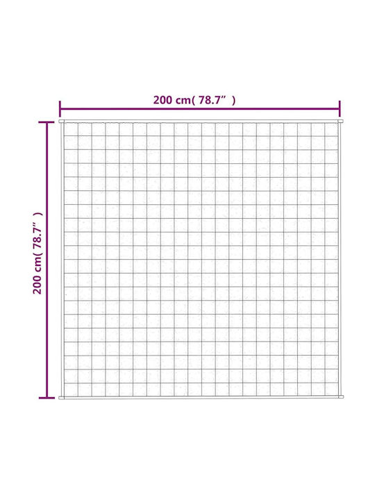 vidaXL Double Gravity Blanket 200x200cm Blue