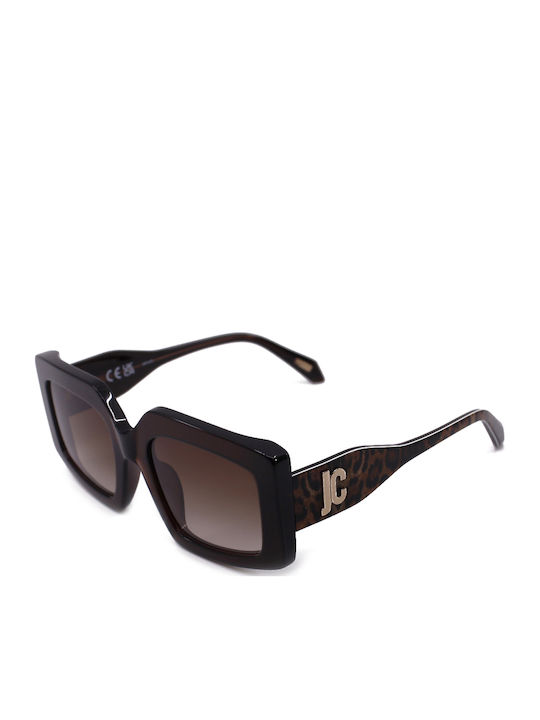 Just Cavalli Women's Sunglasses with Brown Plastic Frame and Brown Gradient Lens SJC020 0AAK