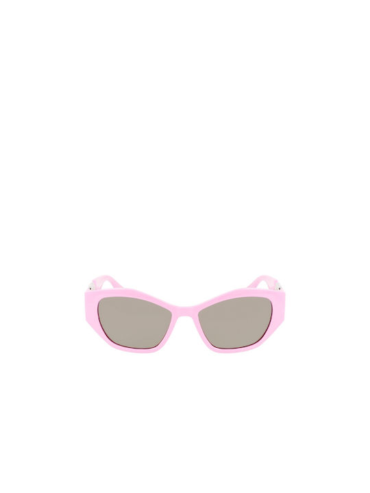 Karl Lagerfeld Γυναικεία Γυαλιά Ηλίου με Ροζ Κοκκάλινο Σκελετό και Γκρι Φακό KL6086S-525