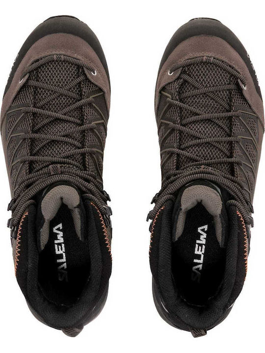 Salewa MS Mnt Trainer Lite Mid Men's Hiking Shoes Waterproof with Gore-Tex Membrane Brown