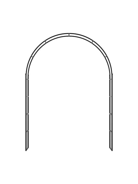 Metal Garden Arch in Black Colour 40x40x153cm