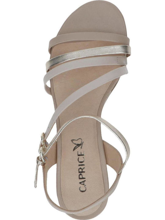 Leather Sandals Beige