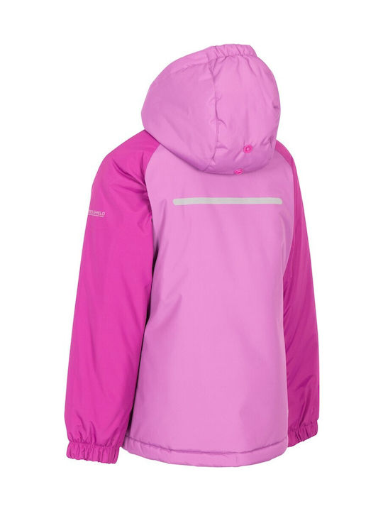 Trespass Girls Casual Jacket Pink Tu with Ηood