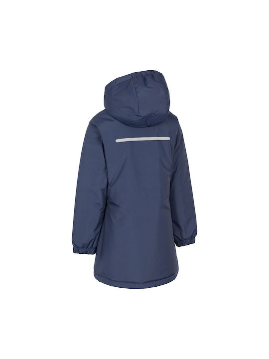 Trespass Girls Casual Jacket Navy Blue with Ηood