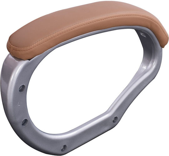 HomeMarkt Chair Arm made of Plastic Suitable for Chair,Stool Mocha / Silver 2pcs