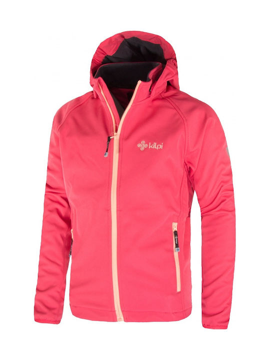 Kilpi Girls Sports Jacket Pink with Ηood