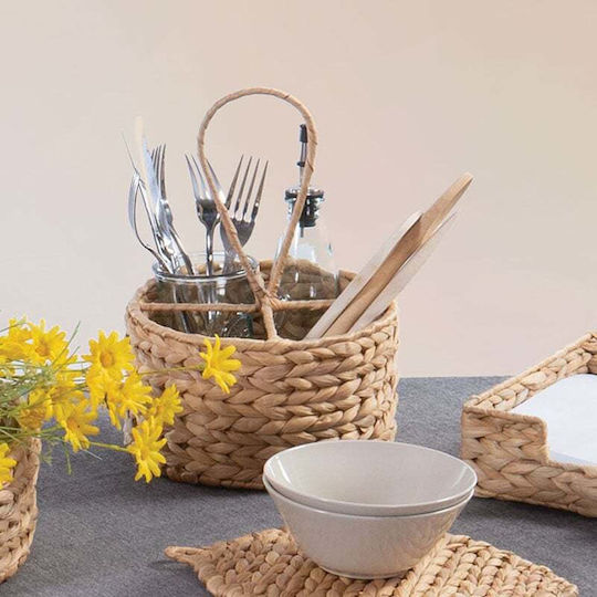 Nef-Nef Homeware Настолна Стойка Romano Дървена 20x20x19см Бежова