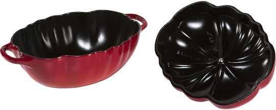 Staub Cocotte Tomato Special Edition Oval Cast Iron Dutch Oven 32.5x21cm 2.5lt