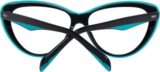 Emilio Pucci Rame Ochelari Pentru Femei Acetat Fluture Turcoaz EP5096 089