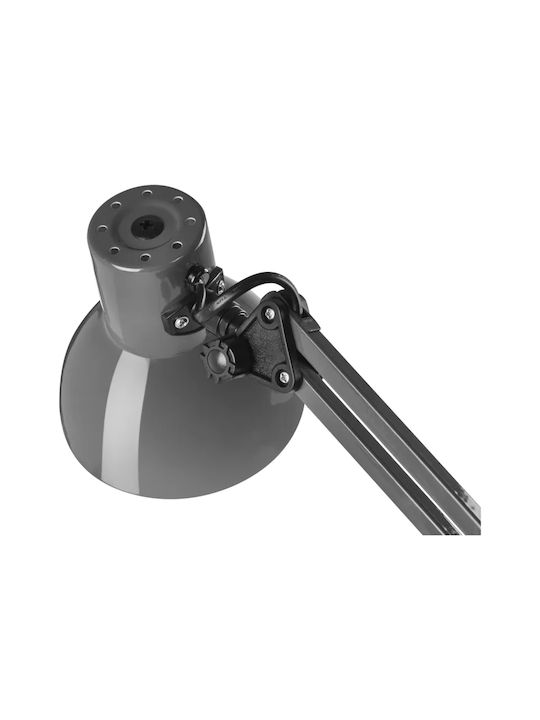 Emos Office Lamp with Foldable Arm for Socket E27 in Silver Color
