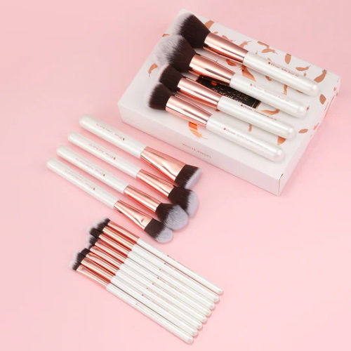 DUcare Set of Makeup Brushes with Synthetic Bristle White Angel DU-DF2758 27 Pieces