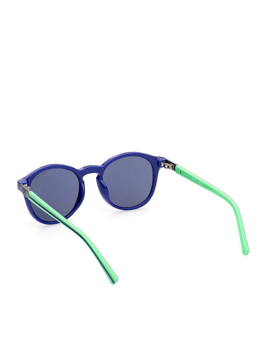 Guess Ochelari De Soare Pentru Copii Rotunzi Albastru