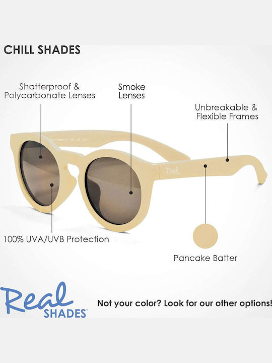 Real Shades Chill Kids Unbreakable Kids Sunglasses Pancake Batter For 4-6 Years