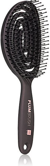 Labor Pro Flex Plum Oval Βούρτσα Μαλλιών Μαύρη