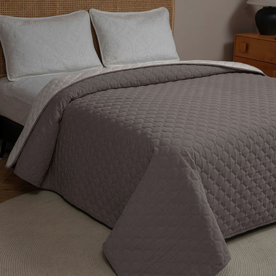 Adam Home Mistral Σετ Υπέρδιπλο Γκρι 220x240cm 3τμχ