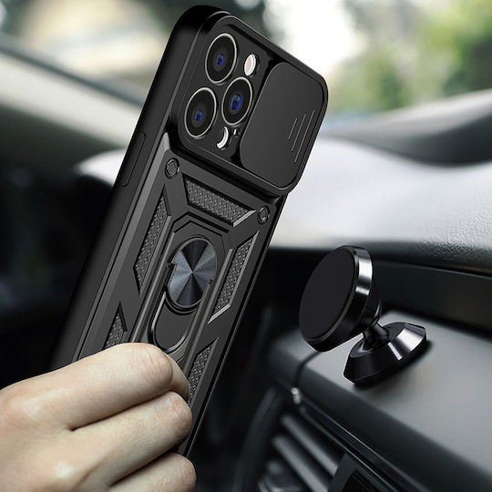 Hurtel 10 Armored Задна корица Пластмаса Черен (Realme 10)
