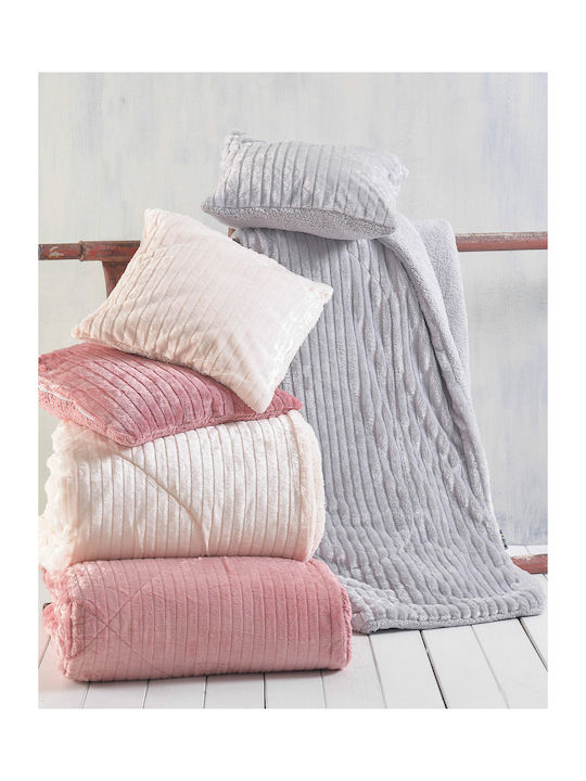 Rythmos Duvet Cover Queen 220x240cm Shabby Pink 650 GSMGsm
