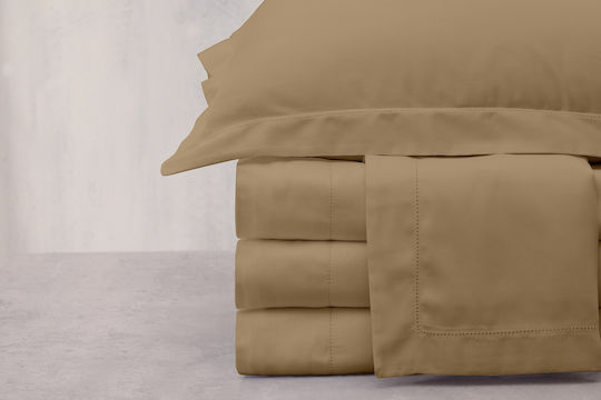 Makis Tselios Home Duvet Set Queen 220x240cm Azour Beige 3pcs
