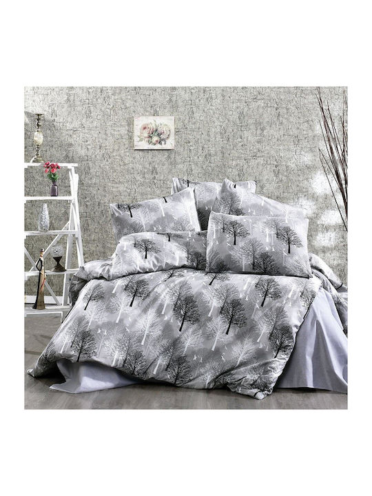 Dimcol Πάπλωμα Υπέρδιπλο 220x240εκ. Forest 312 Grey