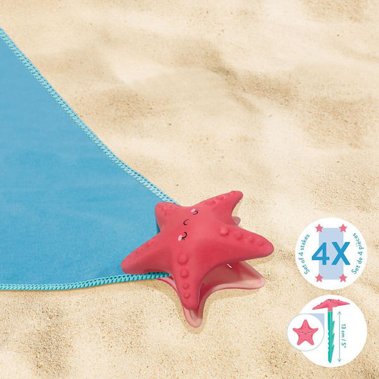 Legami Milano Ankor Stakes Starfish Beach Towel Pegs 4pcs