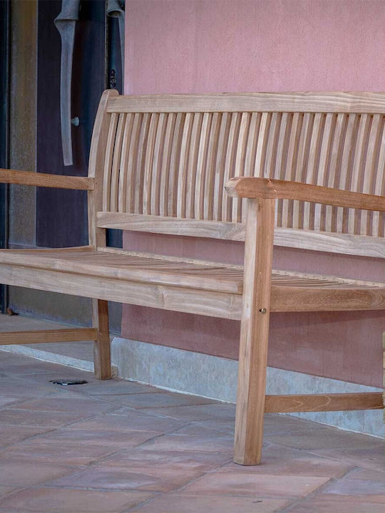 Четириместен диван За Външно Ползване Дърво 180x62x90см