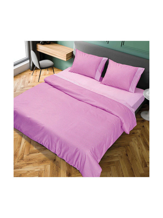 Beauty Home Joy Pillowcase Set with Envelope Cover Pink 50x70cm.