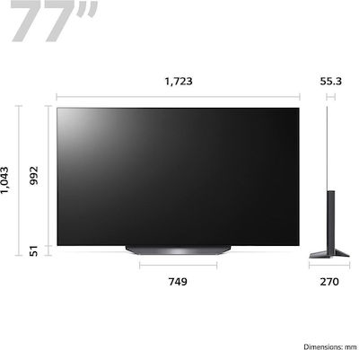 LG Smart Τηλεόραση 77" 4K UHD OLED B3 HDR (2023) OLED77B36LA