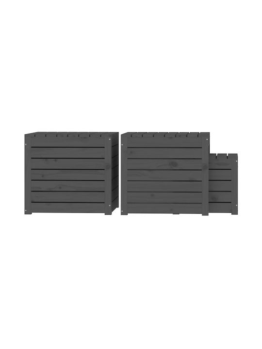 vidaXL Outdoor Storage Box Gray L50.5xW50.5xH46.5cm
