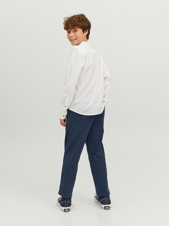Kinder Schlaghose Stoff Marineblau