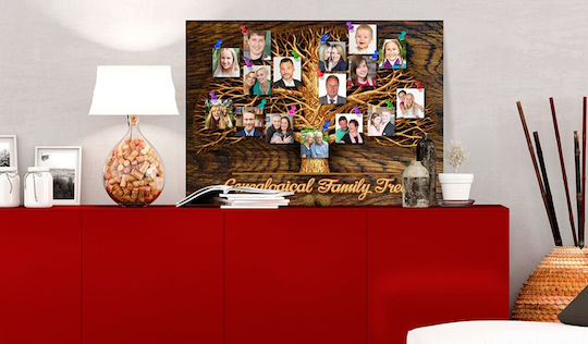 Polihome Family Tree pe Pânză 90x60 cm