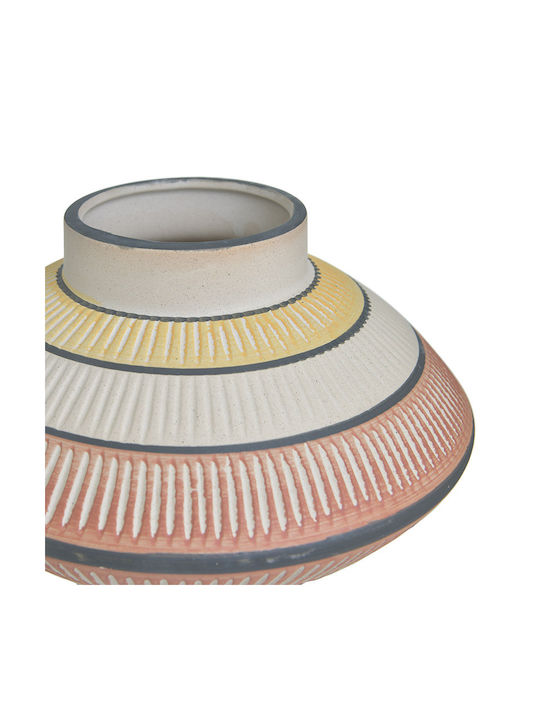 Inart Διακοσμητικό Βάζο Keramik Multicolor 21x21x15cm 1Stück