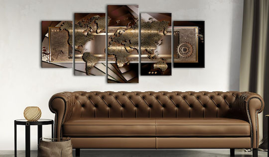 Polihome Chestnut Map Υφασμάτινος 100x50 cm