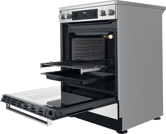 Whirlpool Cooker 83lt with Ceramic Hobs W60cm. Inox
