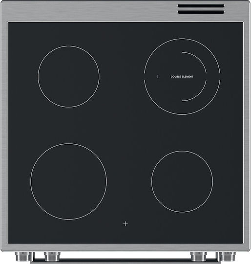 Whirlpool Cooker 83lt with Ceramic Hobs W60cm. Inox