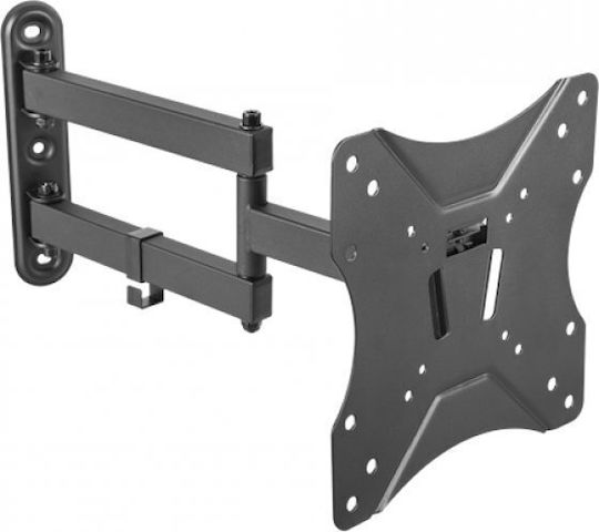 Deltaco ARM-0253 Βάση Τηλεόρασης Τοίχου με Βραχίονα έως 42" και 25kg