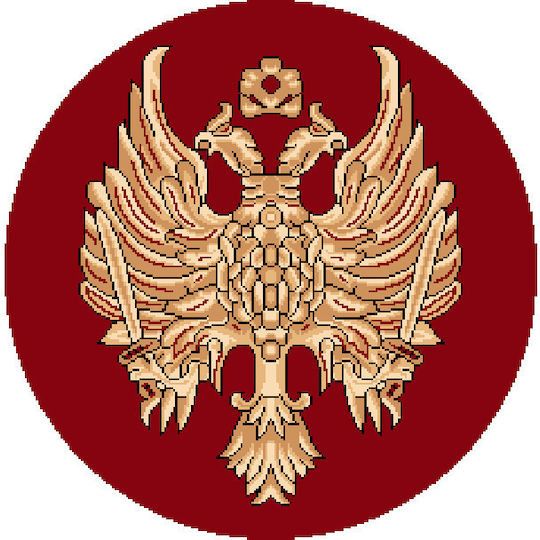 Isexan Orthodoxia Църковен килим кръгъл Червено с диаметър 200εκ. 40-2020-1000