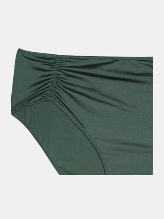 Plus Size Bikini Slip Ψηλόμεσο Πράσινο