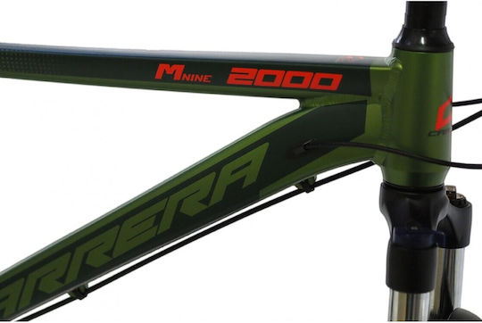 Carrera M9 2000 HD 29" 2023 Verde Mountain Bike cu 21 Viteze și Frâne pe Disc Hidraulice