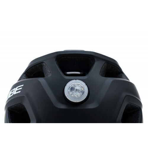 Cube Linok II Kids' Helmet for Mountain Bike Black with MIPS Protection & LED Light