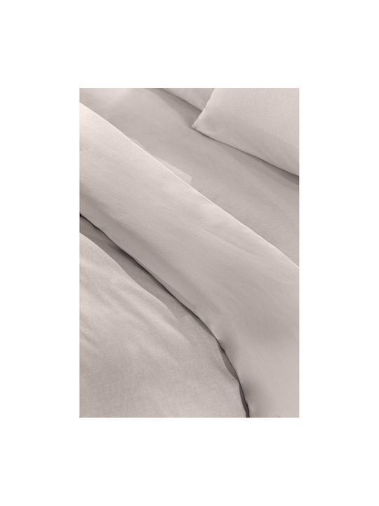 Guy Laroche Sheet for Single Bed 170x270cm. Color Plus Perla