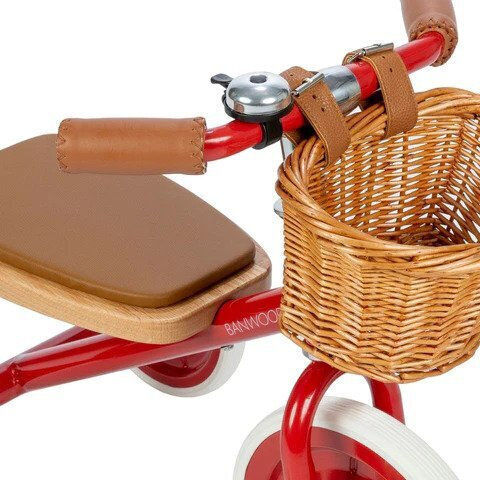 Banwood Vintage with Parental Handle for 2-6 Years Red