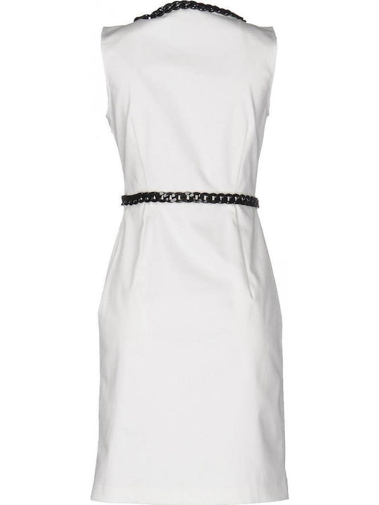 CFWVE5001S2710 Summer Midi Dress Sleeveless White